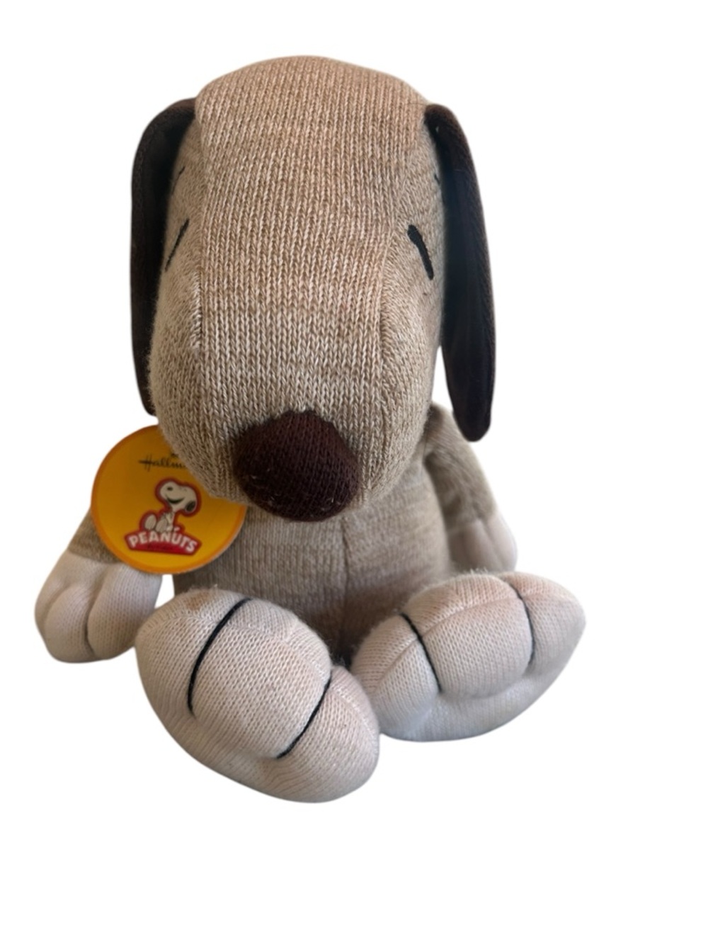 Peanuts Snoopy Plush Dog Toy nwt- Beige/Brown